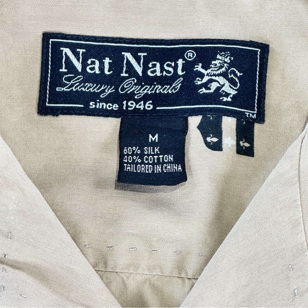 Nat Nast Tan Patterned Casual Shirt - Picture 4 of 12